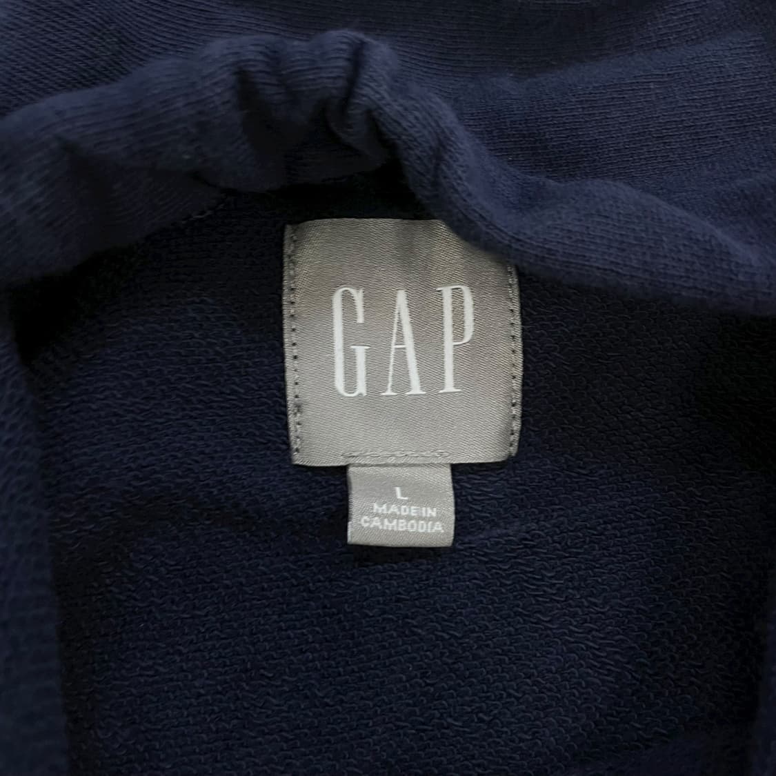갭 GAP 스펠 로고 후드집업 네이비 상품이미지4