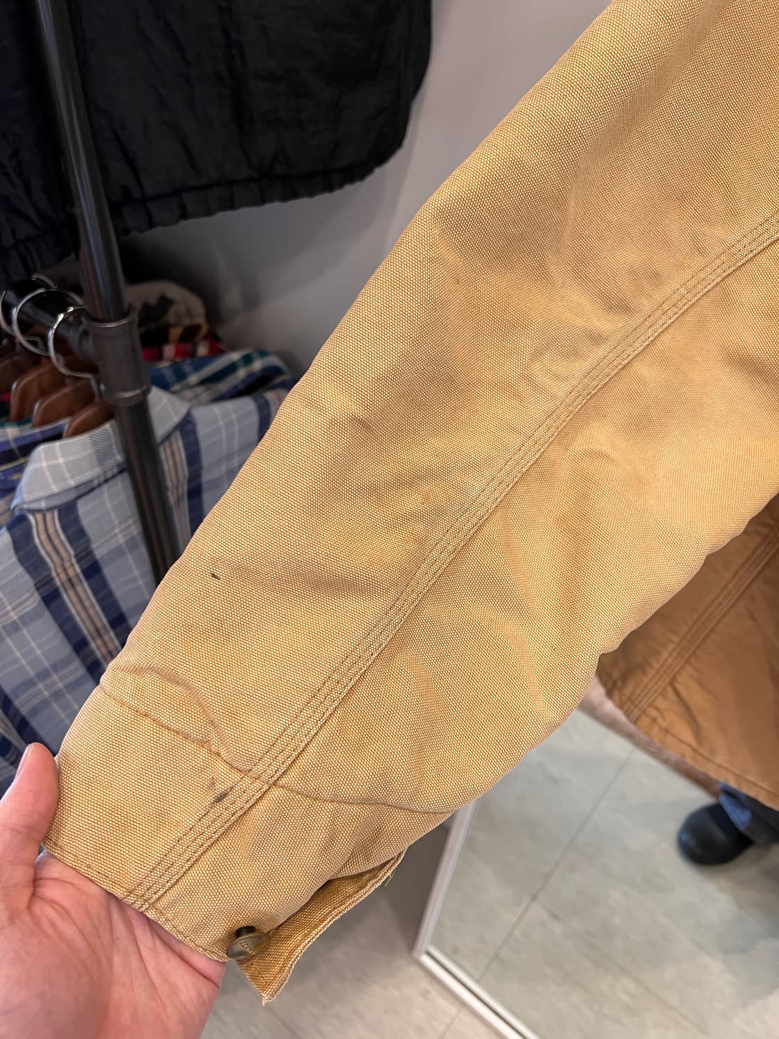 90s Carhartt 칼하트 덕 캔버스 초어 코트 (made USA) 상품이미지6