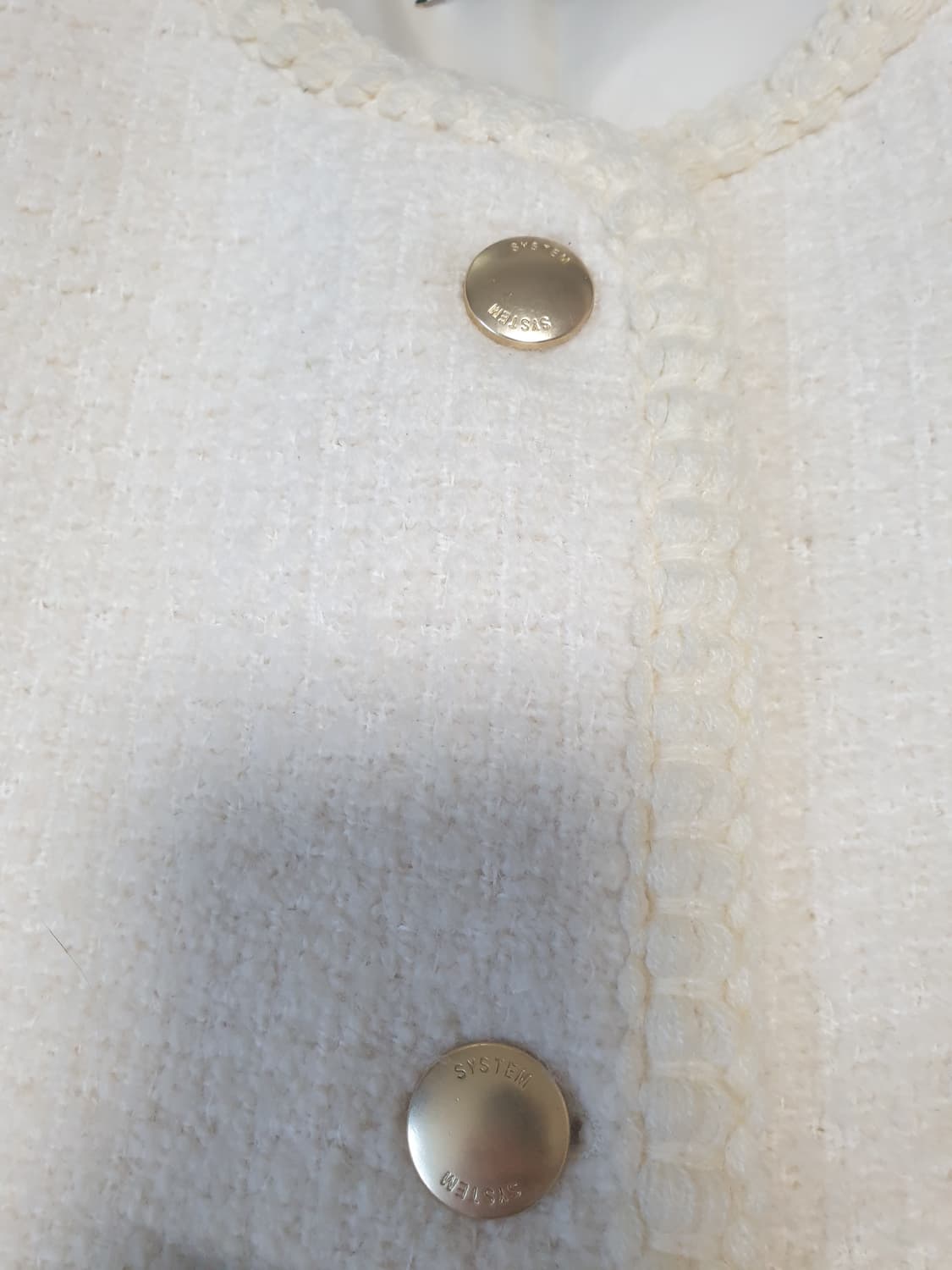 시스템 22fw 아이보리 트위드 자켓 상품이미지2