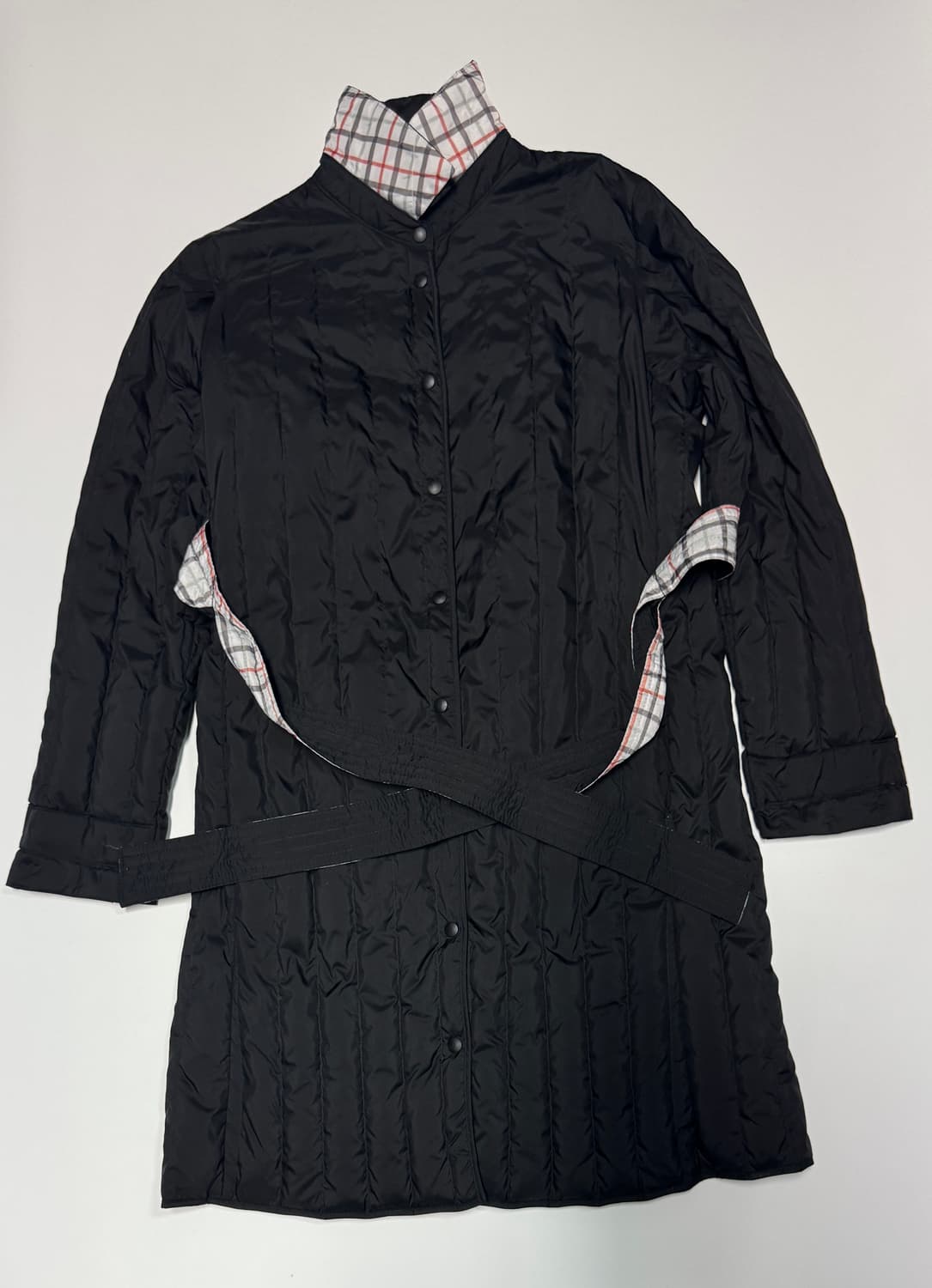 여성 헨리코튼 골프 구스다운 벨티드 경량 롱 패딩 L 상품이미지1