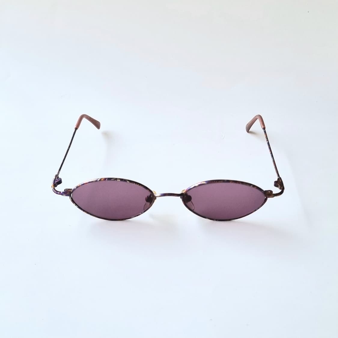 데드스탁 오벌 틴트 딥 퍼플 & 레오파드 메탈 선글라스 상품이미지4