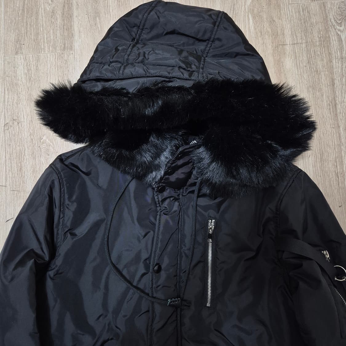 남성 퍼후드 밀리터리 야상 롱패딩 점퍼 L(100) 상품이미지2