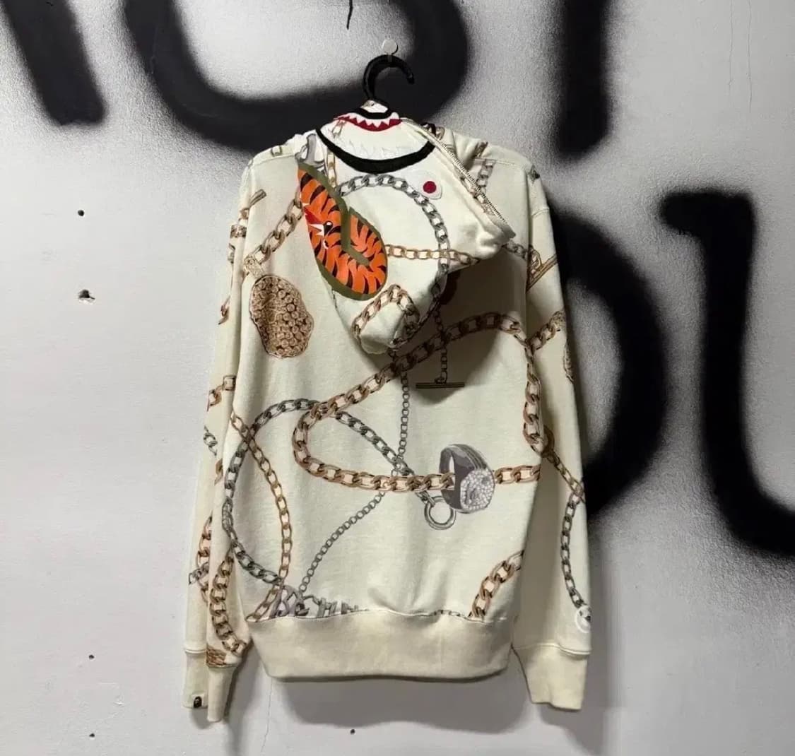 베이프 한정판 쥬얼 카모 샤크후드 백계 L 상품이미지1