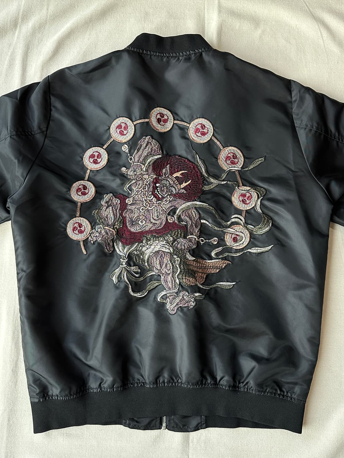 오리엔탈 스카잔 풍신 뇌신 자수 수베니어 자켓 100 상품이미지4