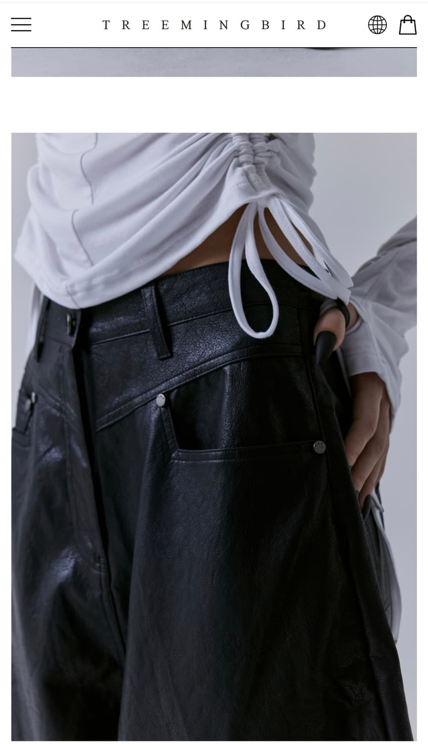 TMB front yoke leather pants  상품이미지3