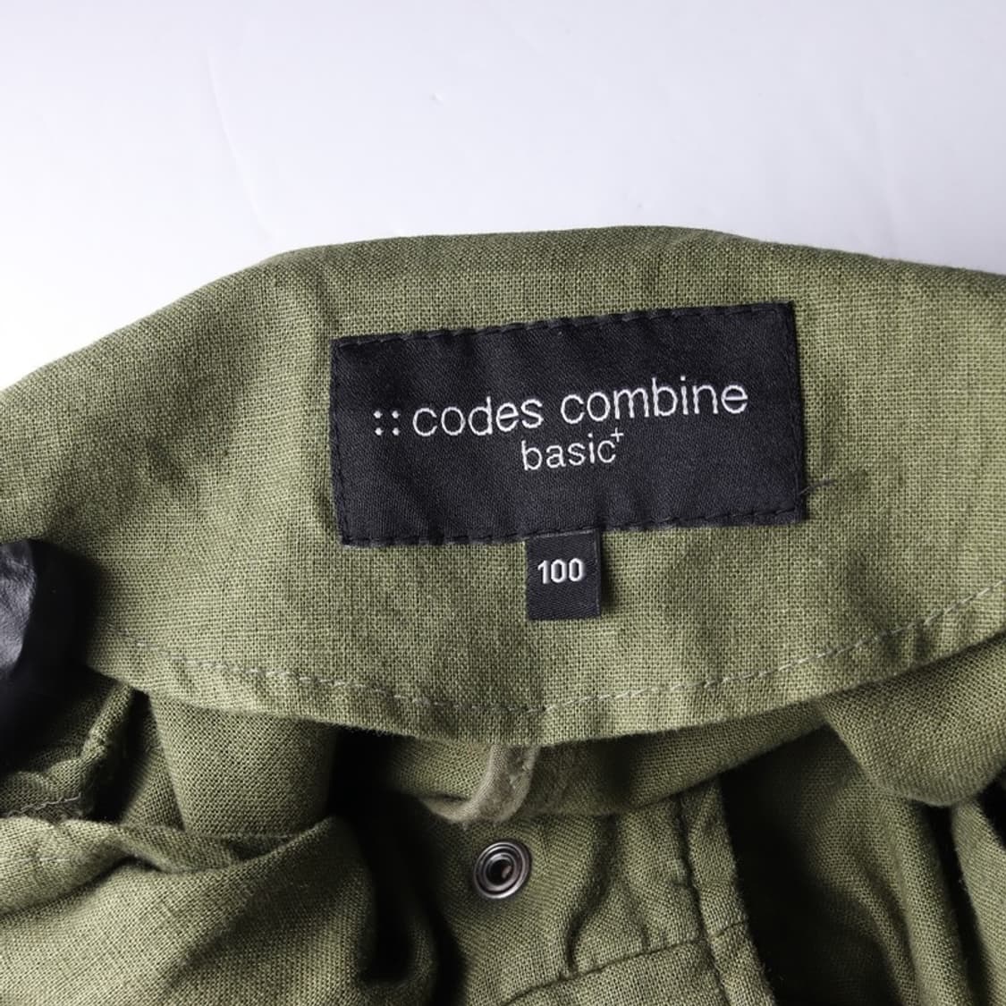 코데즈컴바인 베이직 린넨 혼방 하이넥 야상 자켓 L 상품이미지5