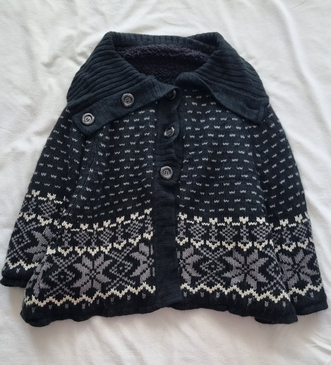 빈티지 모리걸 하구미 니트 케이프 망토  상품이미지1