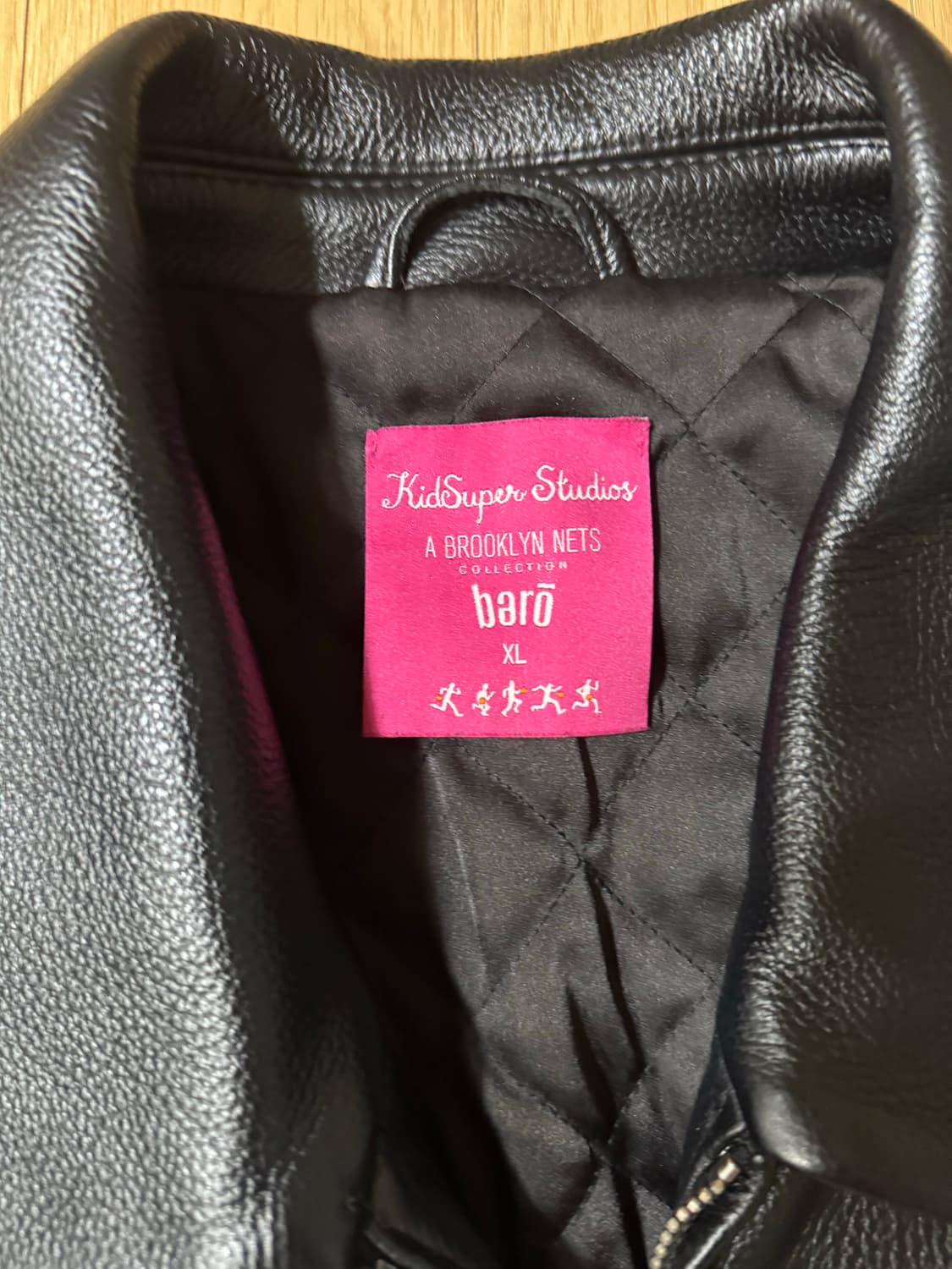 키드슈퍼x브루클린 네츠 레더자켓(XL) 상품이미지4