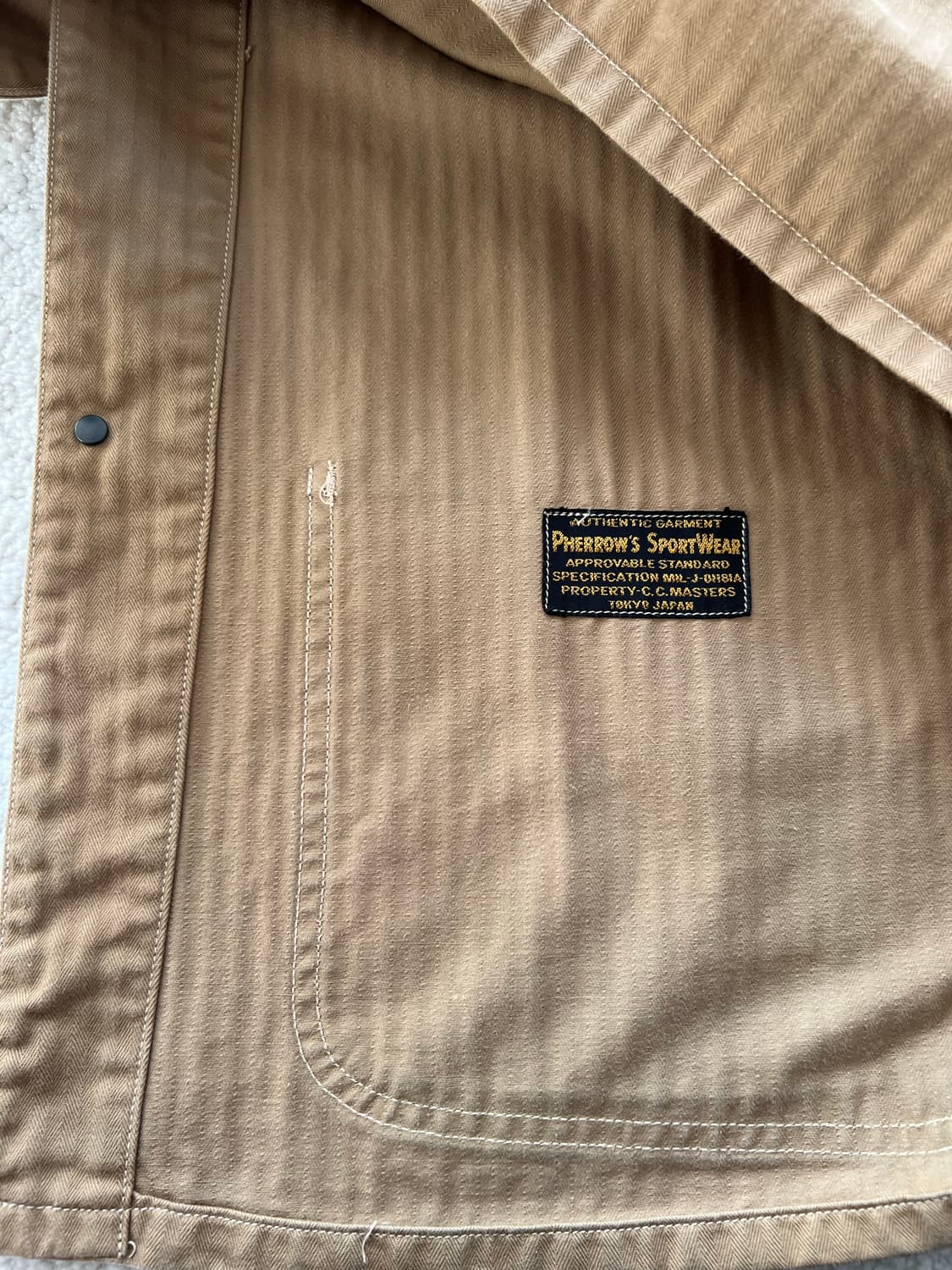 페로우즈 헤링본 셔츠 40사이즈 상품이미지6