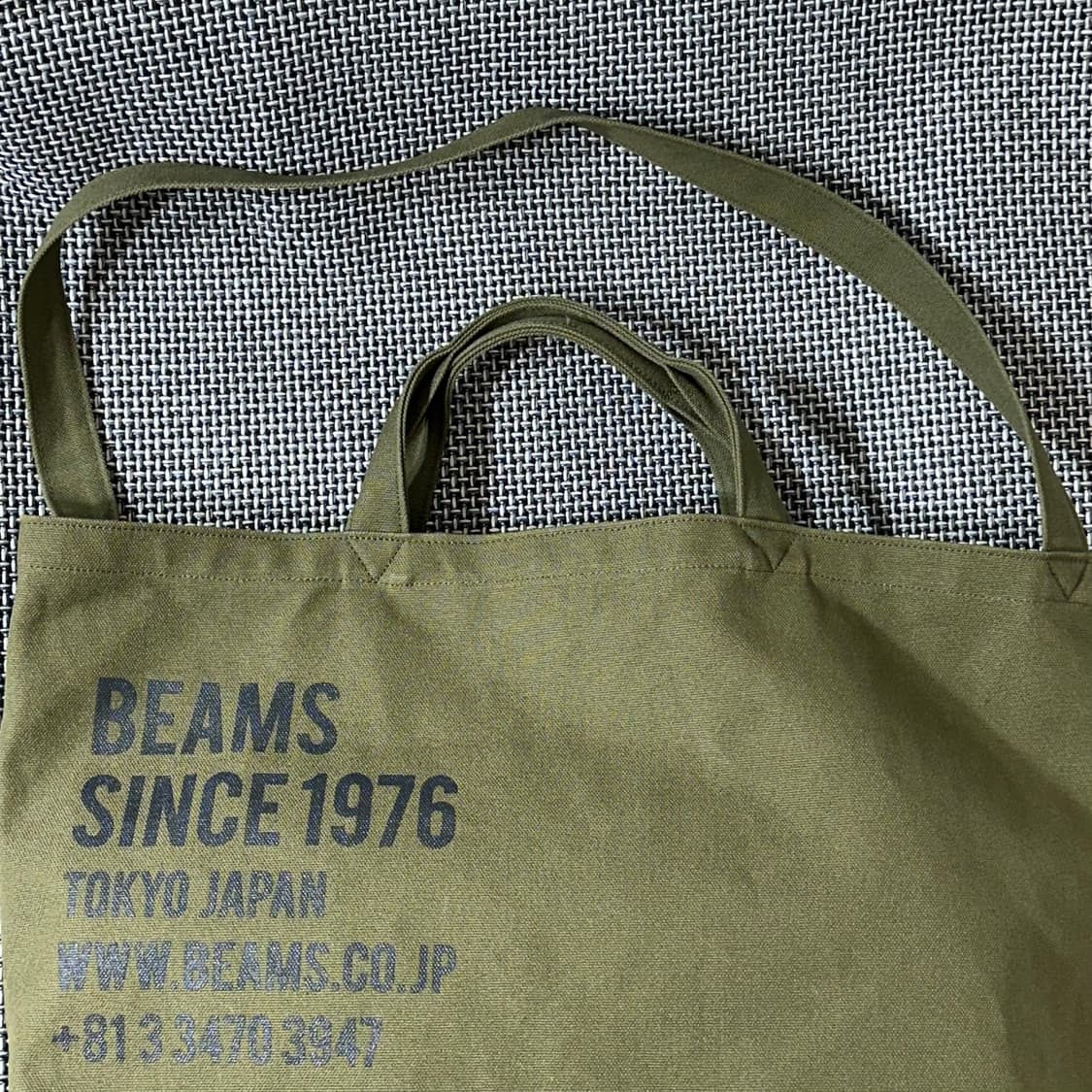 BEAMS 빔즈 숄더백 카키 상품이미지3