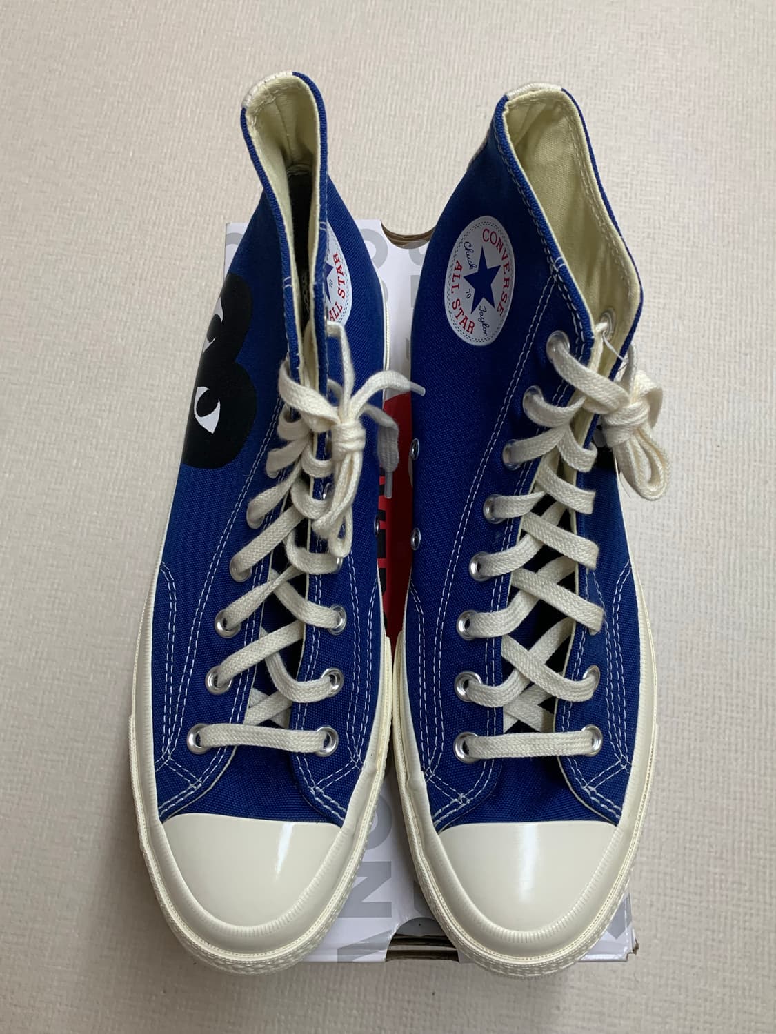 꼼데가르송 플레이 컨버스 하이 블루 상품이미지2