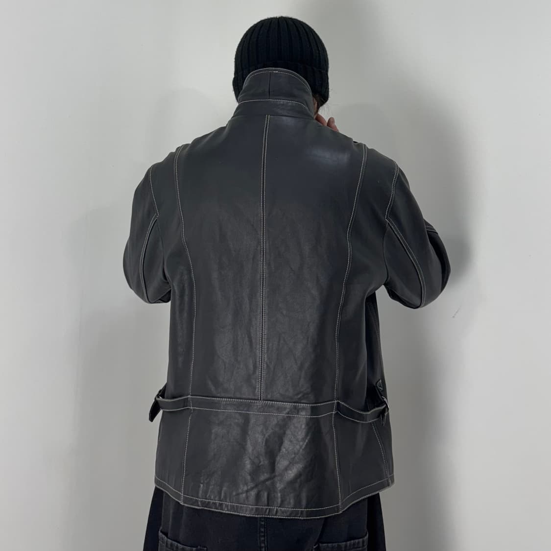 Vtg Sheep Skin Leather Jacket 상품이미지5