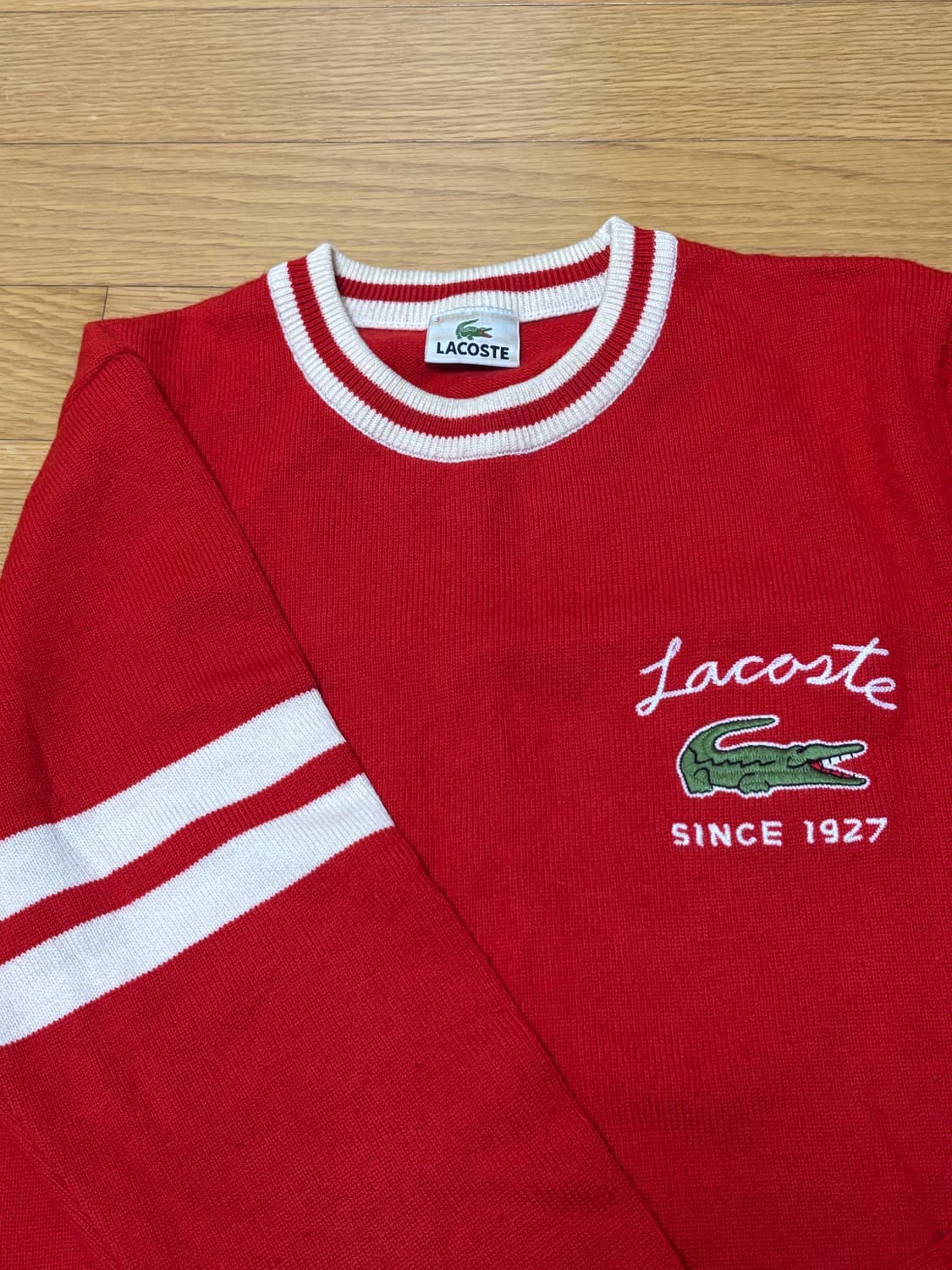 라코스테 레드 빅로고 니트 상품이미지3