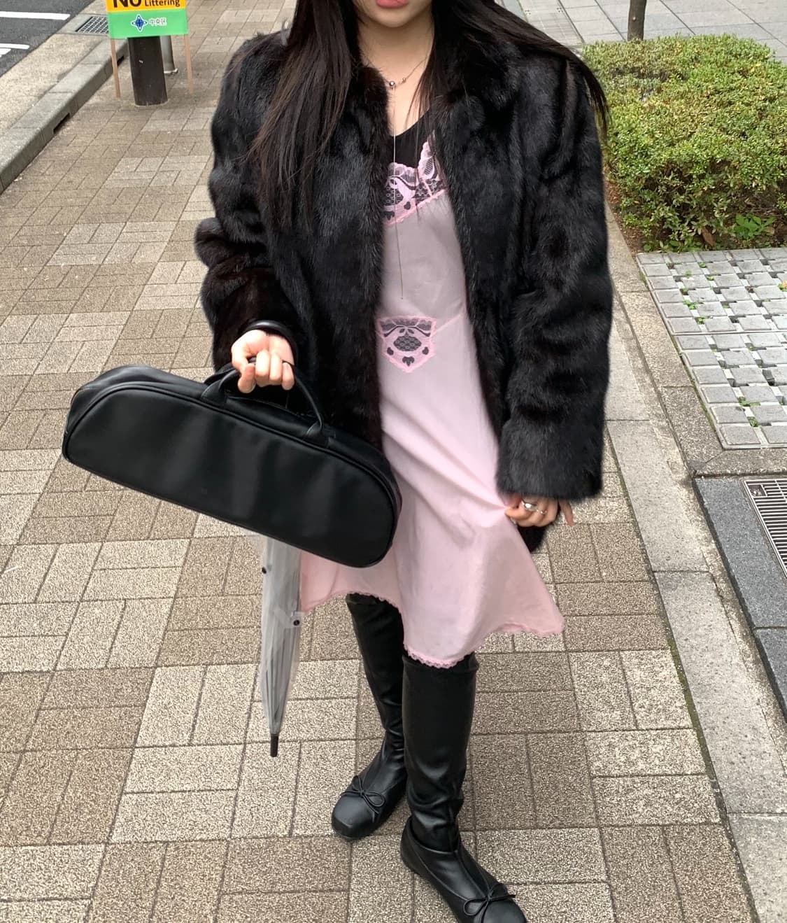 Candy pink slip dress 상품이미지6