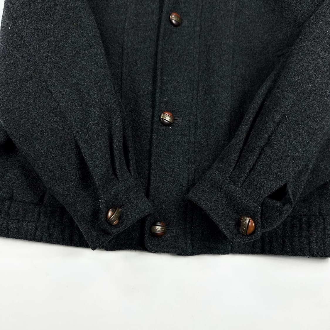 런던포그 빈티지 클래식 울 블루종 자켓 챠콜 M 상품이미지4