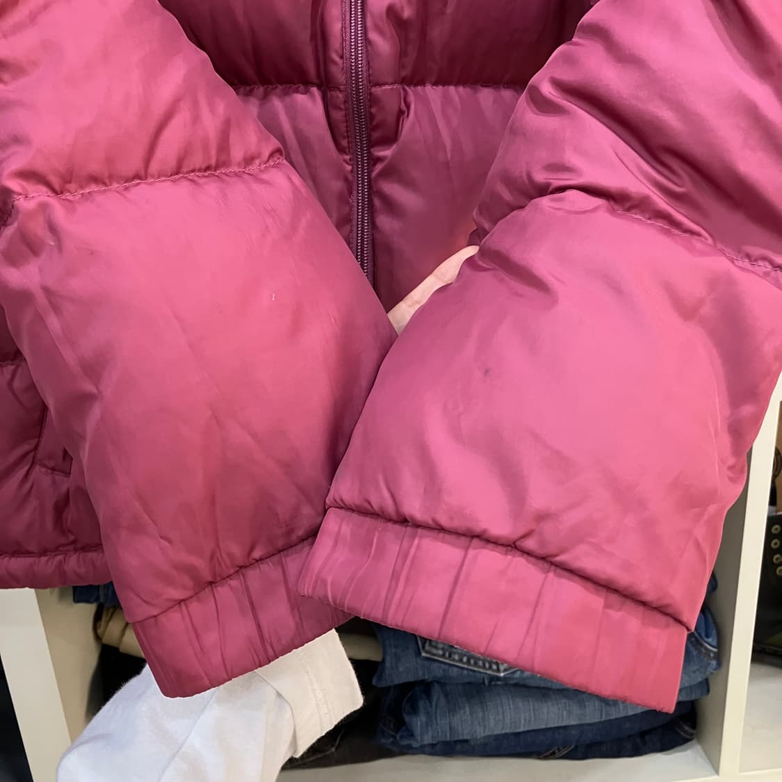 로로빈 체크/베이직 리버시블 패딩 상품이미지5