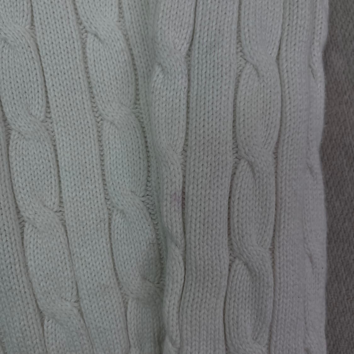 W 90 폴로랄프로렌 신형 화이트 꽈배기 니트 상품이미지5