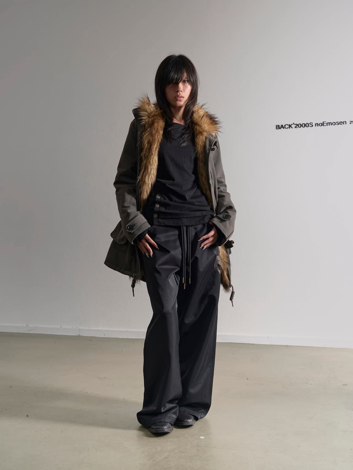 NoEmosen 에코 퍼 파카 코트unisex 상품이미지4