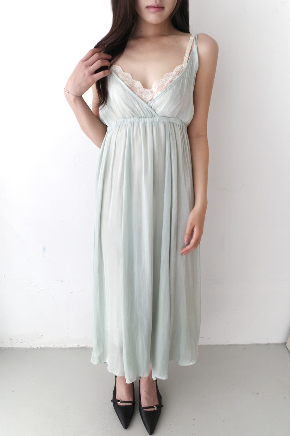 shirring long dress 상품이미지7