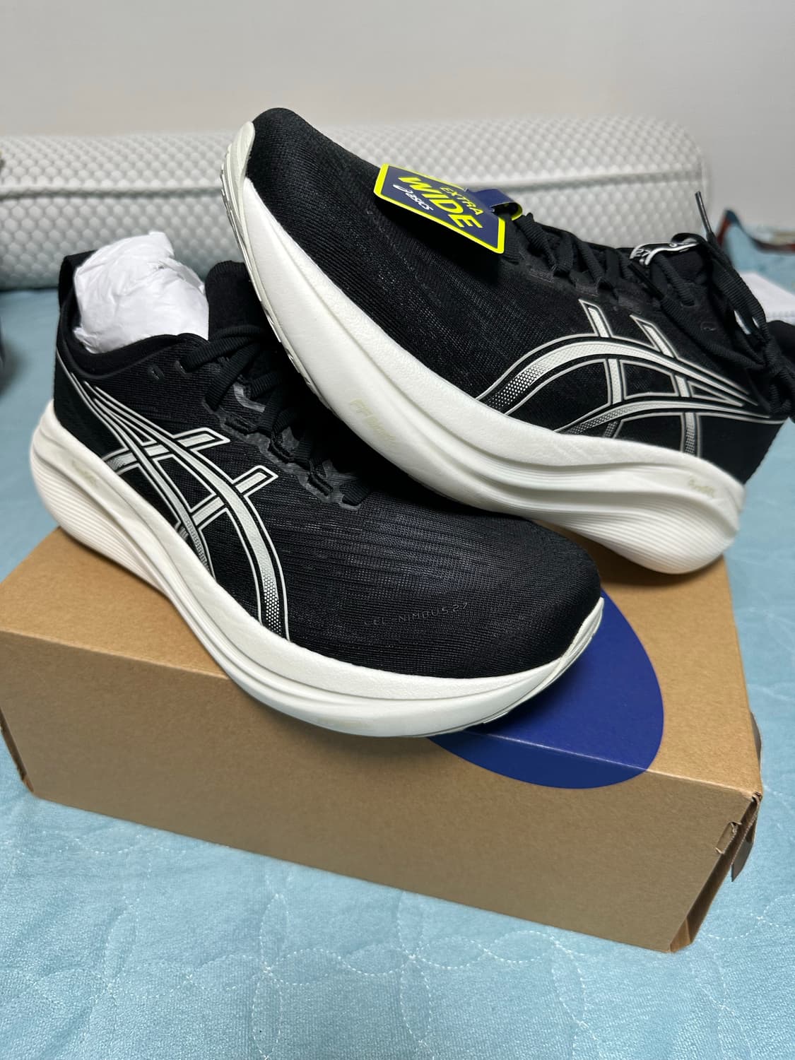 아식스 젤 님버스 27 블랙 레이크 그레이 - 4E 엑스트라 와이드 상품이미지1