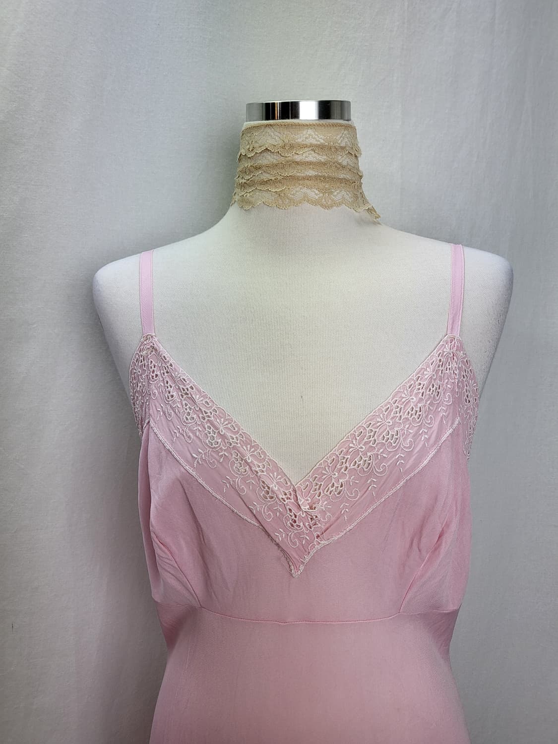 빈티지 로즈 쿼츠 슬립 원피스 상품이미지1