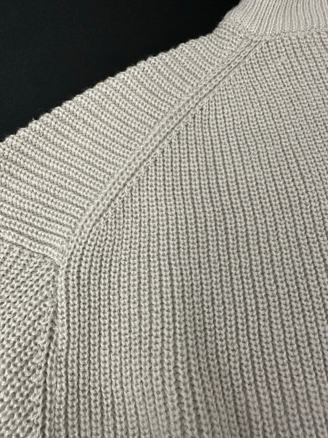 키뮤어 풀집업 워셔블 하찌니트(아이보리) 상품이미지5