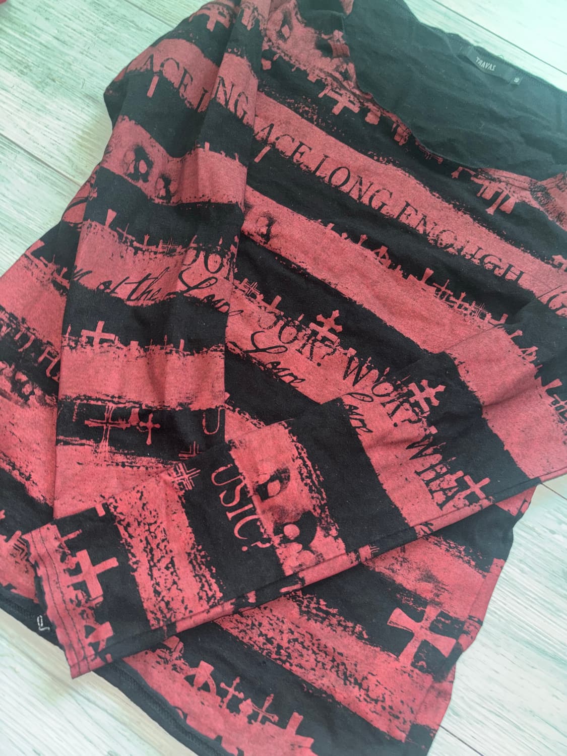 빈티지 vintage 펑크 punk 레드 롱슬리브 상품이미지2