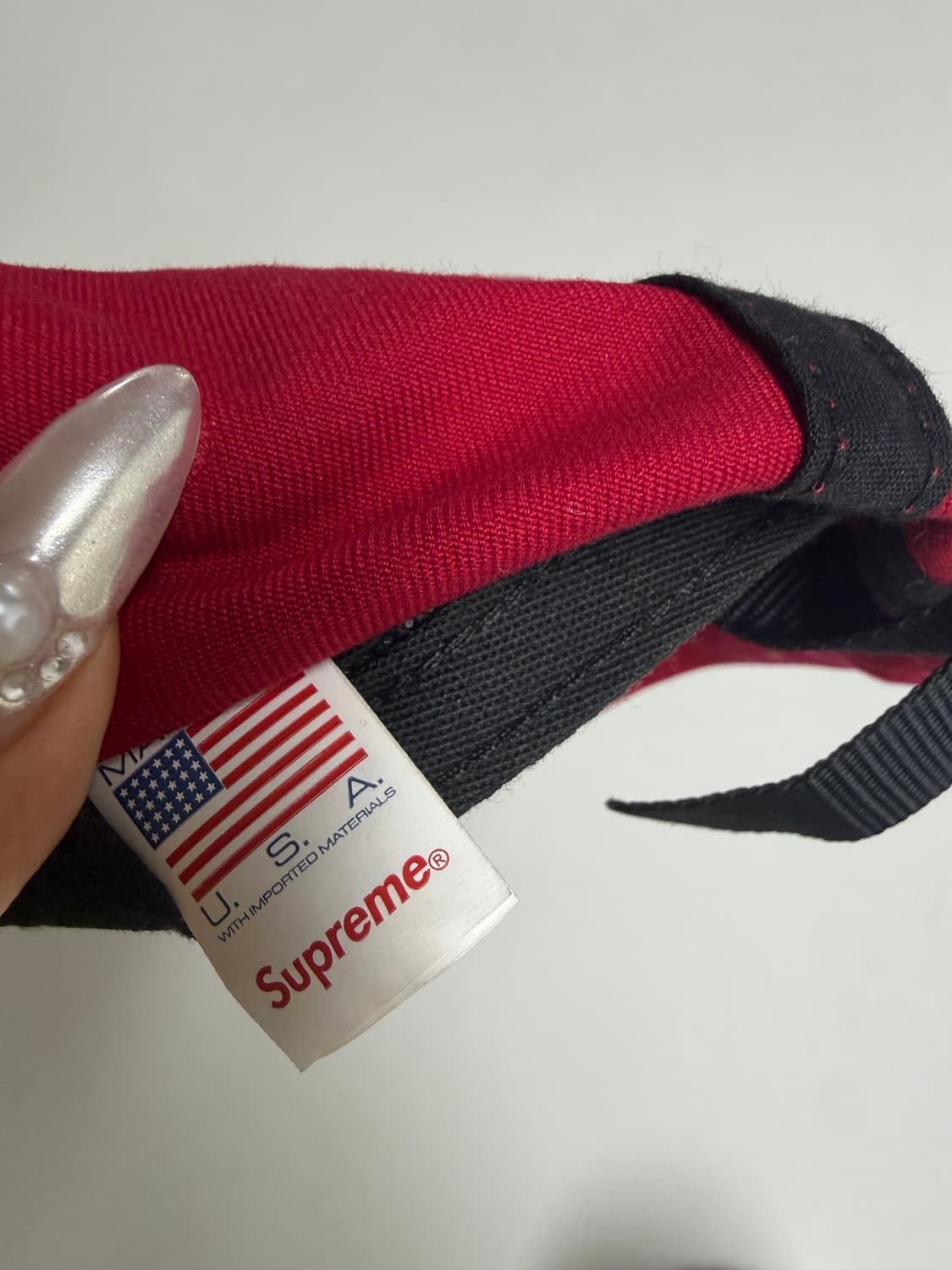 슈프림 워시드 치노 트윌 캠프캡 레드 - 24SS 상품이미지3