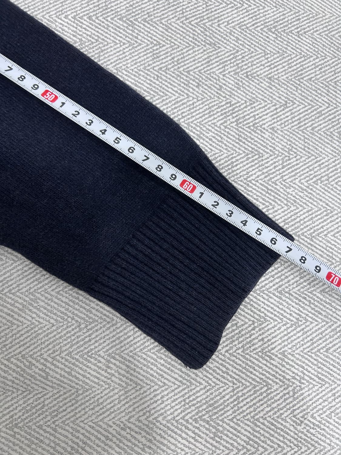 타미힐피거 니트 집업 가디건 남성 XL 105 네이비 상품이미지10