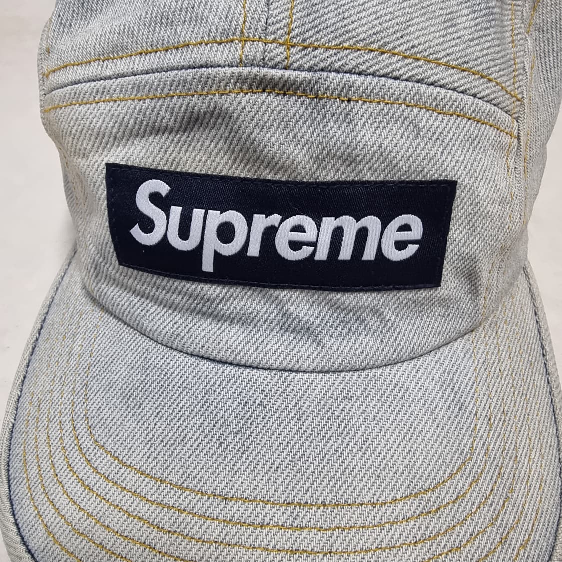 Supreme dirty indigo denim camp cap 상품이미지4
