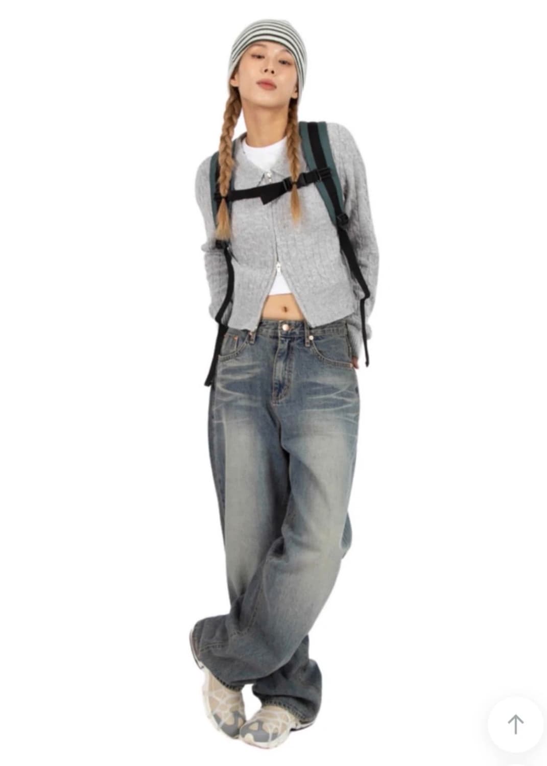 릿킴 ootj tween cat wide jeans 상품이미지1