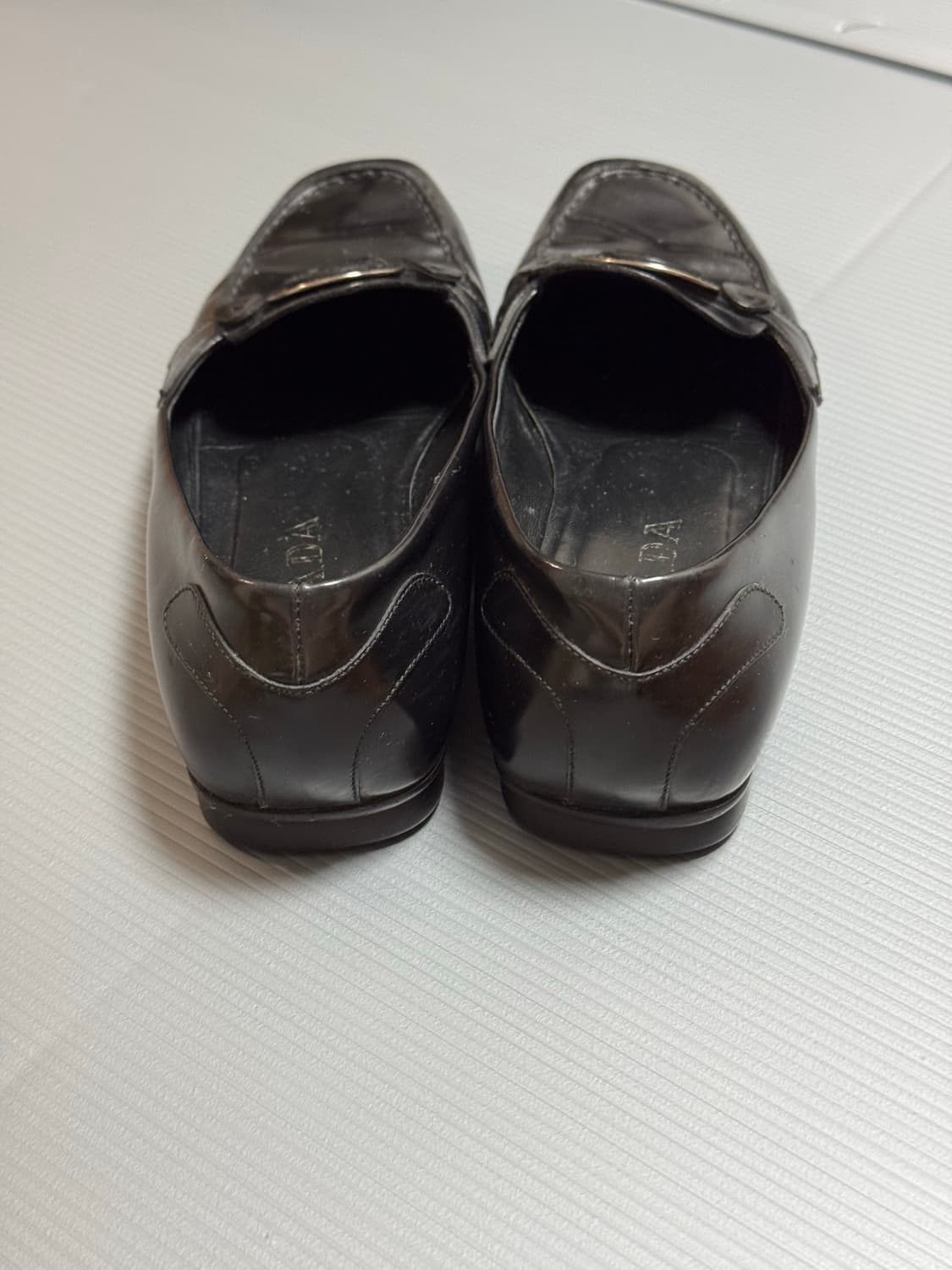 90s 빈티지 프라다 페이턴트 로퍼 플랫슈즈 36.5 상품이미지2