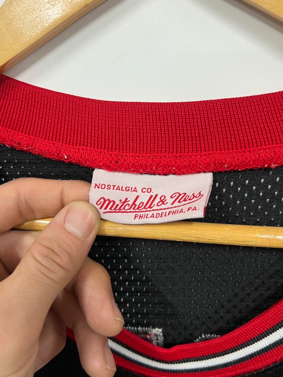 미첼엔네스 조던 시카고 불스 농구 유니폼 슬리스브 저지 상품이미지5