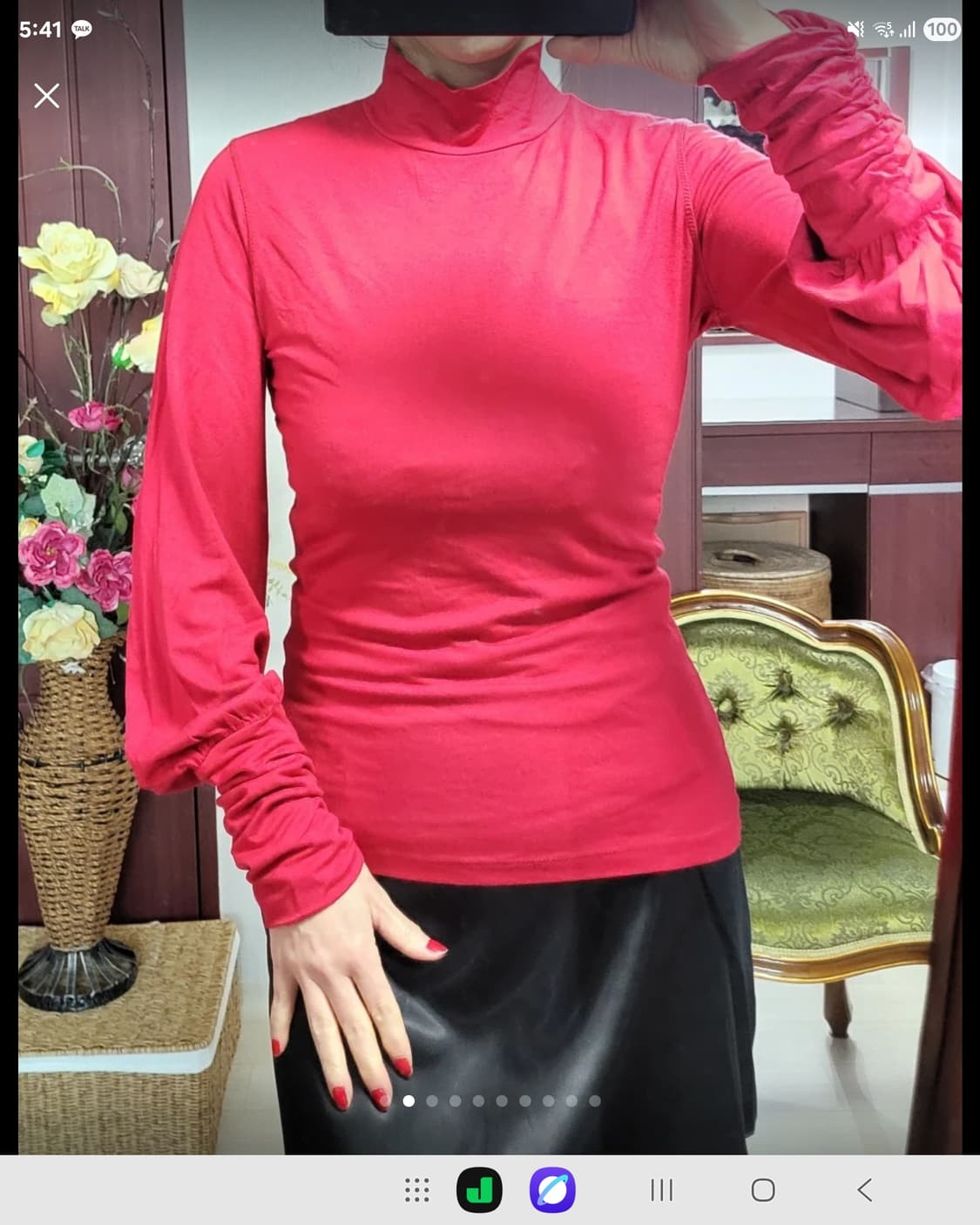 새상 프랑스 모르간 로맨틱 나팔소매 모달 셔츠  상품이미지1