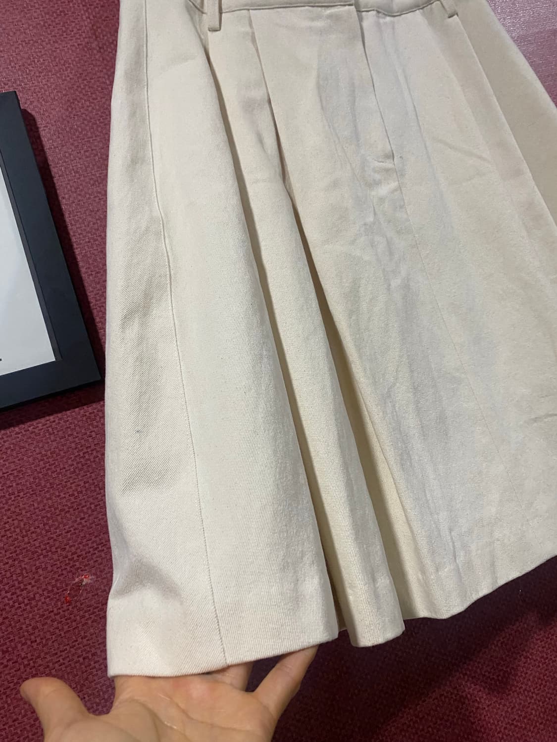 Unusually 플리츠 스커트 M 아이보리 상품이미지2