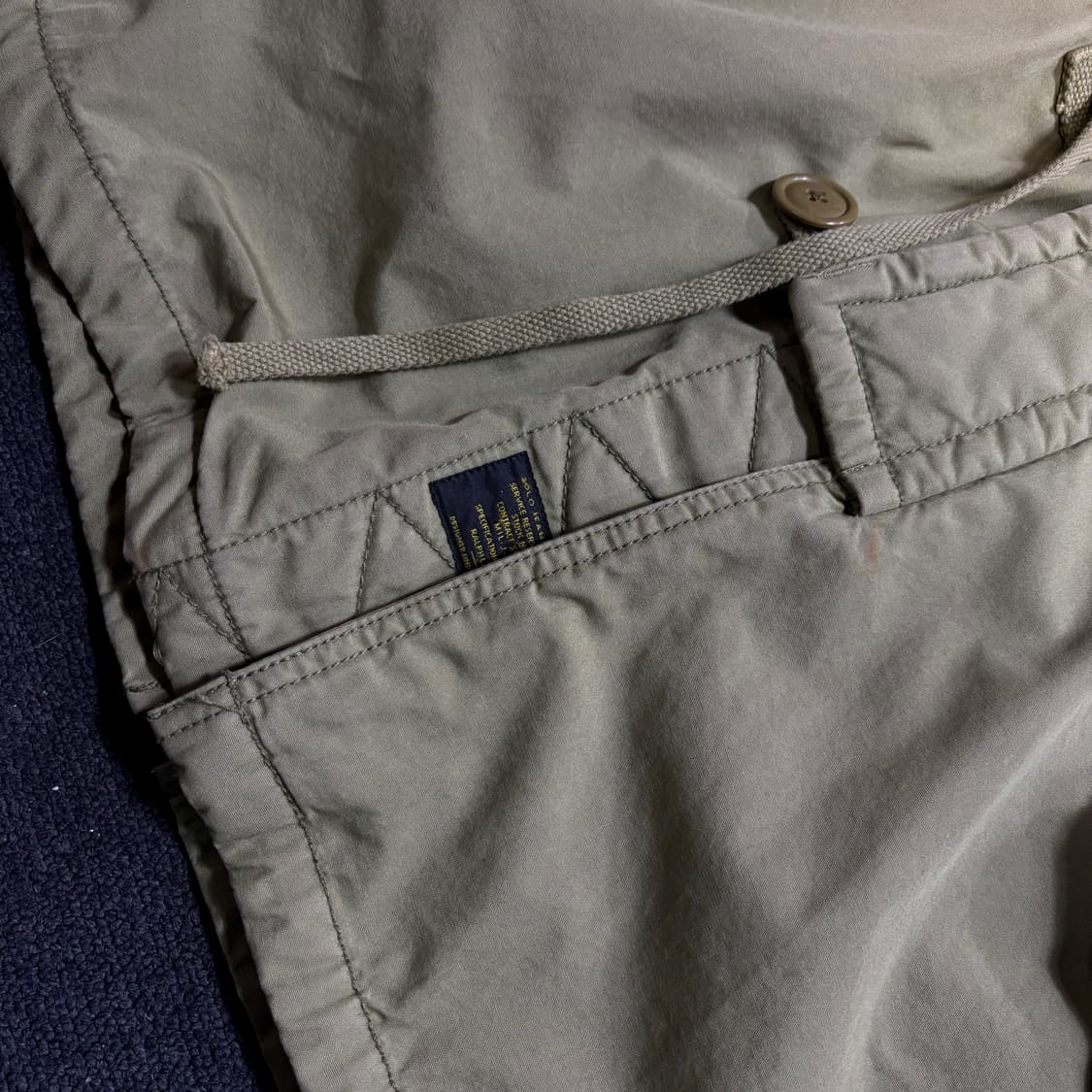 폴로 카키 후드야상 S 상품이미지4