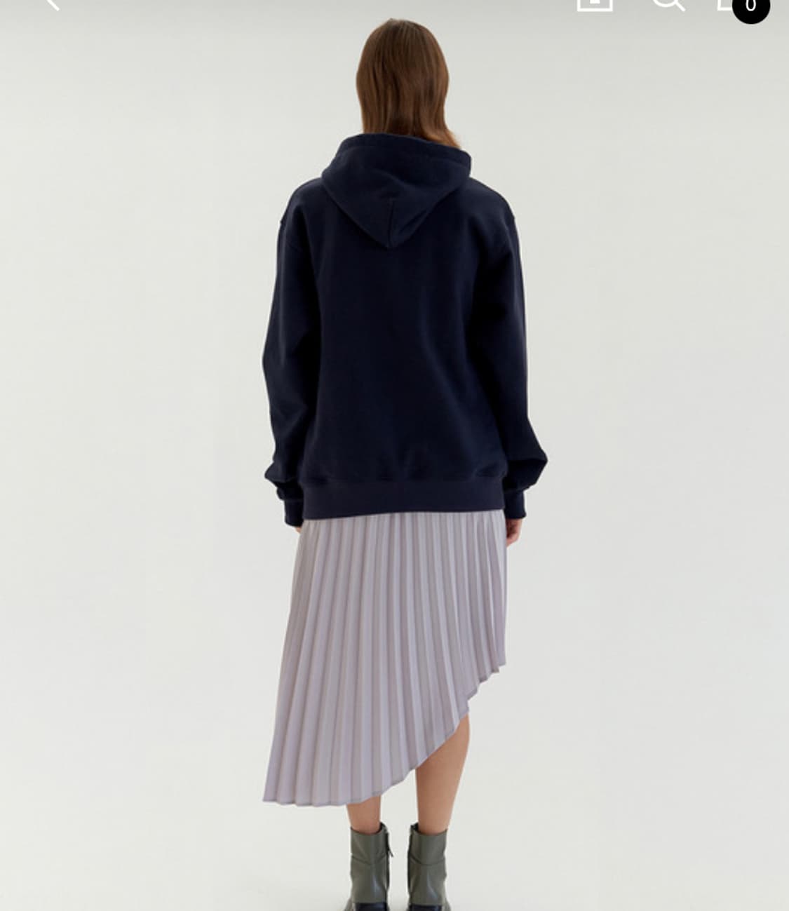 유아네이비 Neutral Zip-Up Hoodie 베이지 새제품  상품이미지3