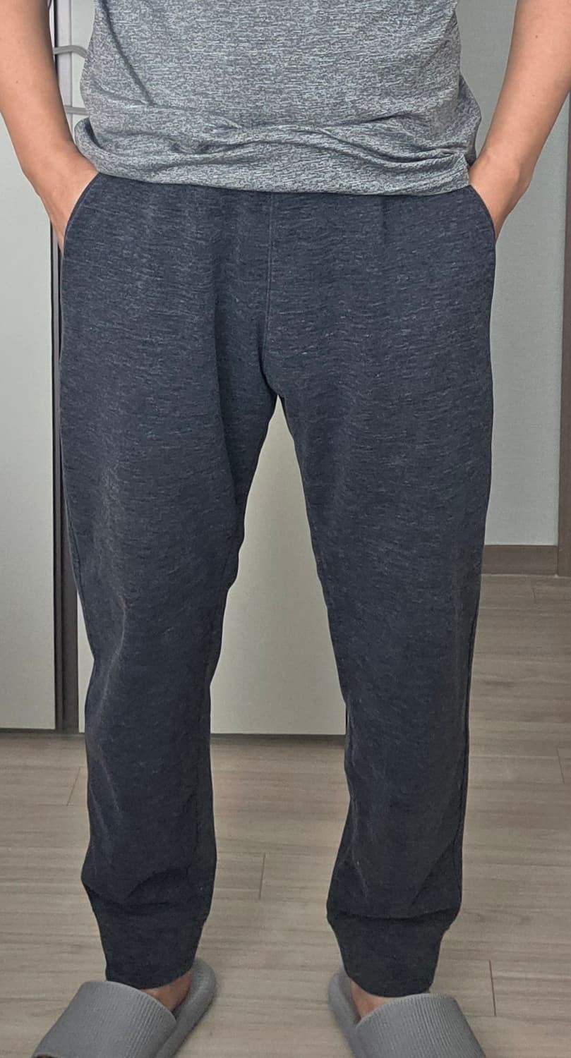 유니클로 테크핏 기모 조거 팬츠 다크 그레이(XL) 상품이미지5