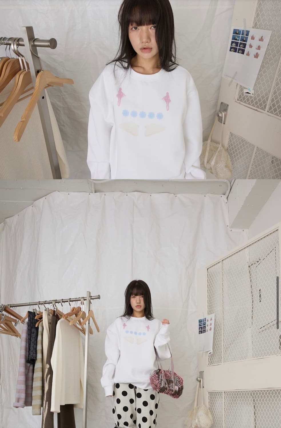 영마일웨어 unreal angel sweatshirt_white 상품이미지3
