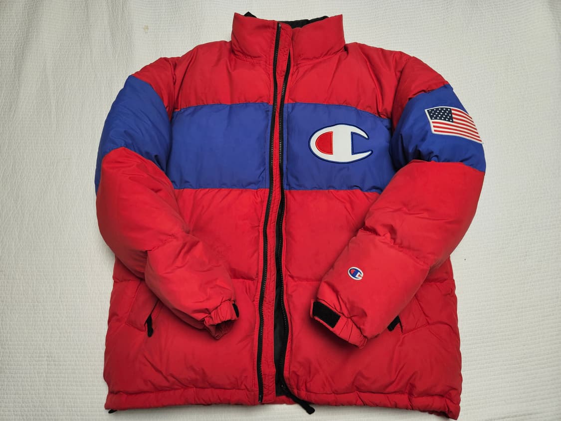 챔피온 빅로고 덕다운 패딩 105 110사이즈 (노스페이스 눕시 700) 상품이미지1