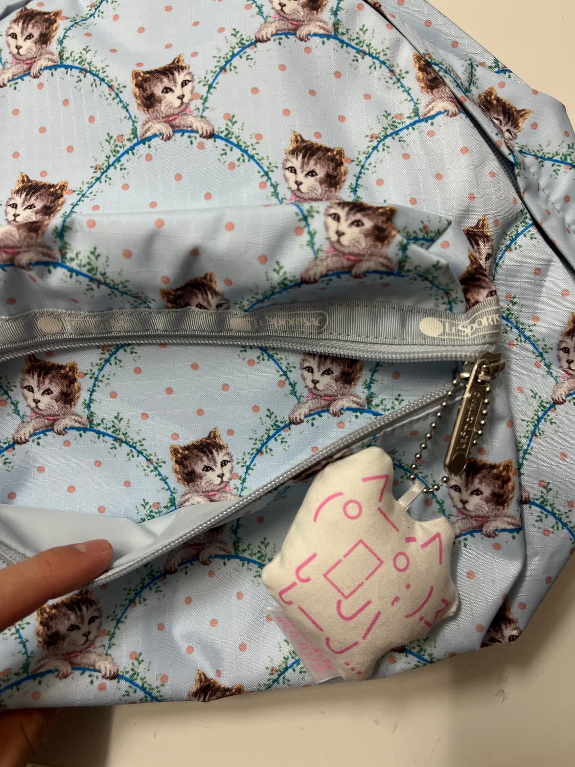 폴앤조 x 레스포삭 고양이 백팩 - 블루🌀 상품이미지5