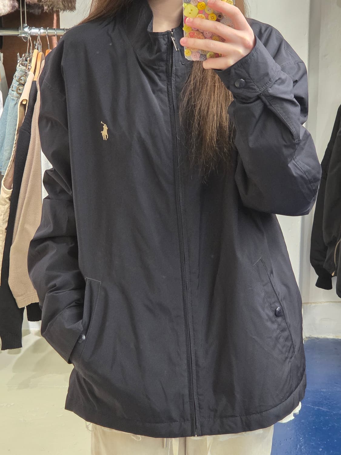 PRL 폴로 랄프로렌 네이비 바람막이 자켓 상품이미지3