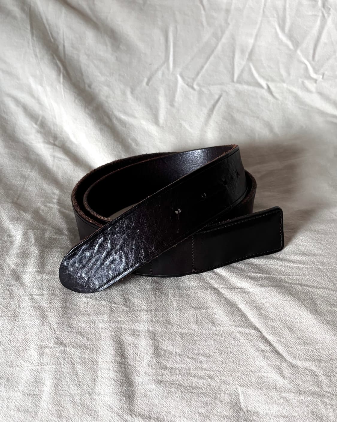 마르지엘라 레더 벨트 hidden clasp 상품이미지1