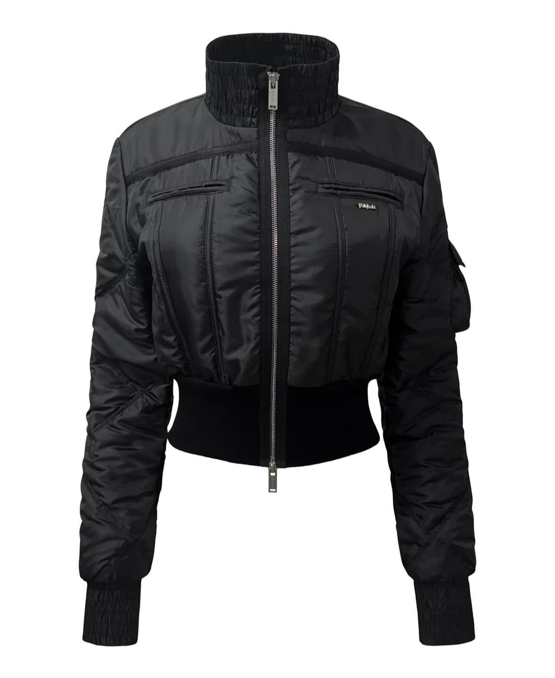 [새상품]페일제이드 빈티지 줄리 패디드 자켓 항공점퍼 블랙 상품이미지9