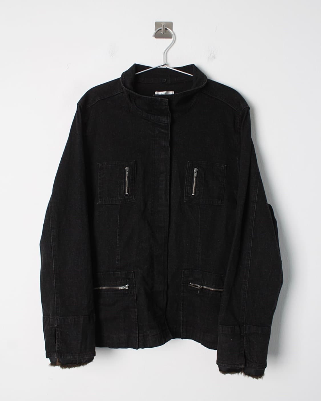 JAPANESE VINTAGE BLACK DENIM JACKET 상품이미지4