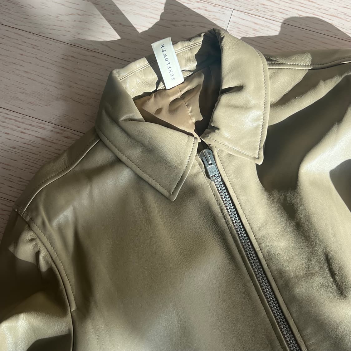 선플라워 레더 트러커 카키 46 상품이미지2