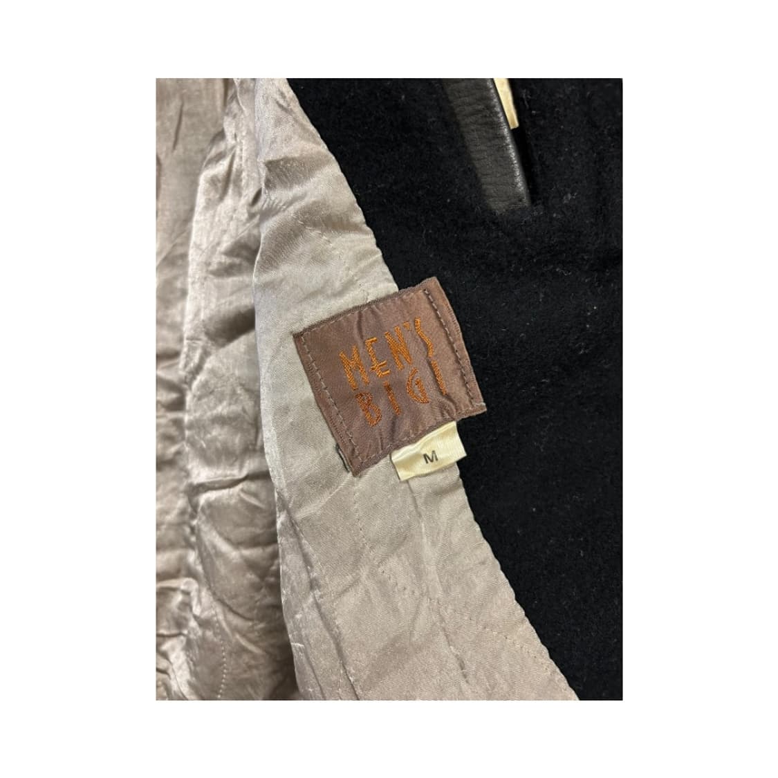 M) 멘즈 비기 90s 블랙 스타디움 레더 슬리브 바시티 자켓 OJ-03 상품이미지8