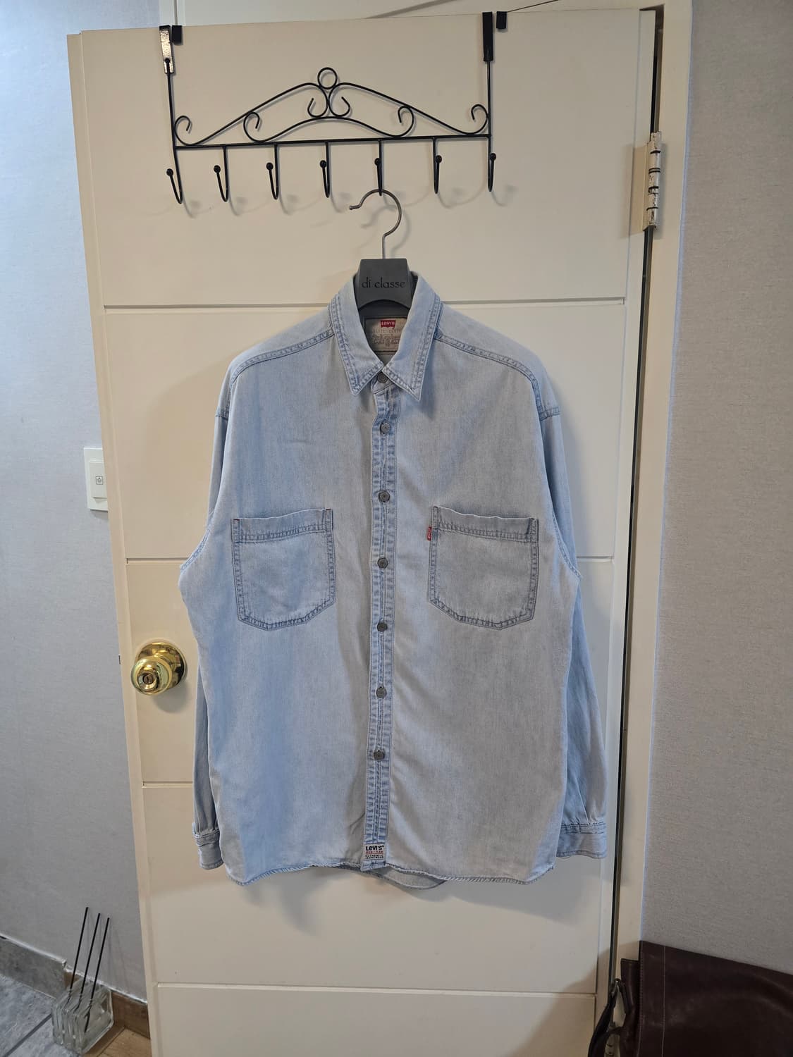 90's Levi's 데님 오버핏 셔츠 M 상품이미지1