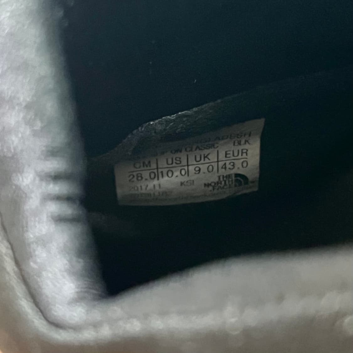 280) 노스페이스 패딩 슈즈 상품이미지8