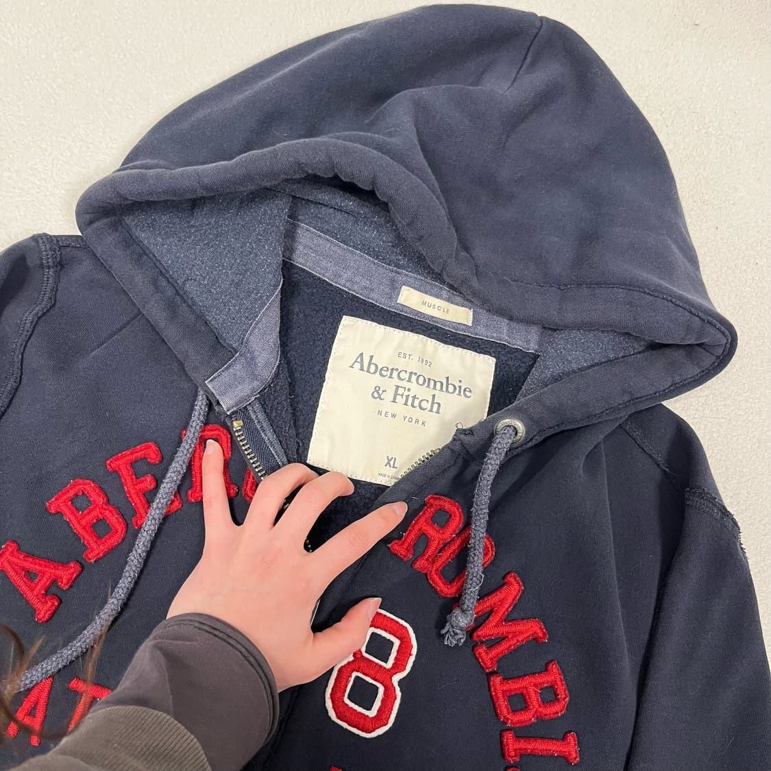 Abercrombie Navy Hoodie Zip-up 상품이미지6